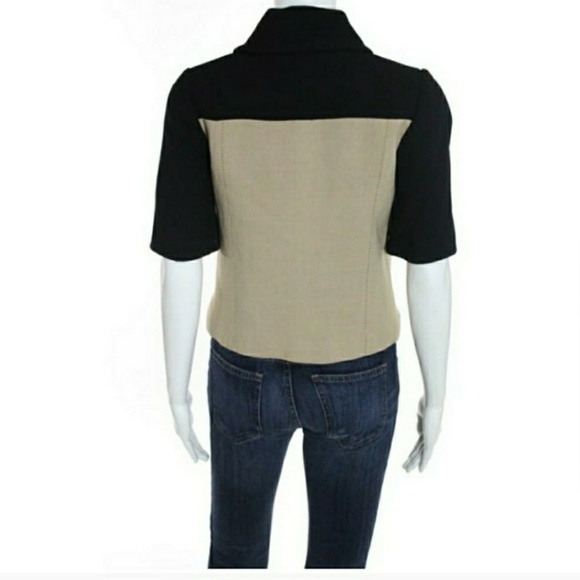 Kate Spade Two Tone Slim Boxy Collar Dahlia Blazer - Picture 6 of 7